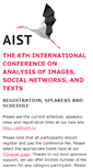 Mobile Screenshot of aistconf.org